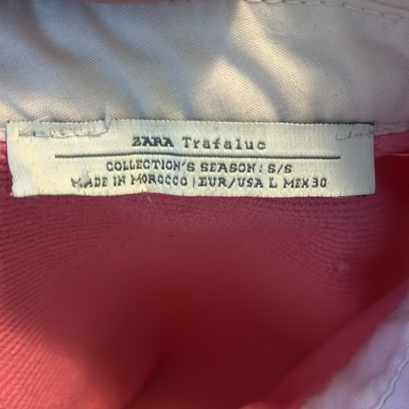 Zara Pink Collared Tank Top Size Large - Picture 4 of 4